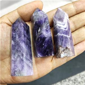 Natural Dogtooth Amethyst Tower Purple Undrilled, approx 20-90mm [GM19795]