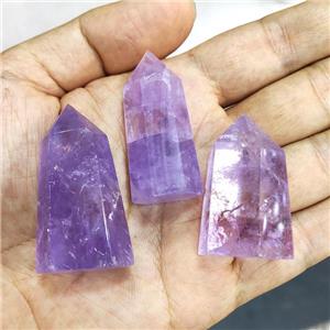 Natural Amethyst Tower Lt.purple Undrilled, approx 20-90mm [GM19797]