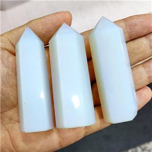 White Opalite Tower Undrilled, approx 20-90mm [GM19805]