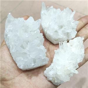 White Crystal Quartz Cluster Freeform Undrilled, approx 20-90mm [GM19808]