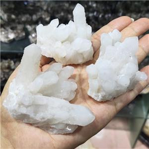 White Crystal Quartz Cluster Freeform Undrilled, approx 20-90mm [GM19809]