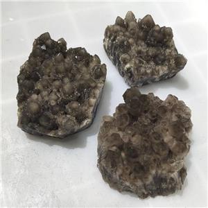 Smoky Crystal Quartz Cluster Freeform Undrilled, approx 20-90mm [GM19810]