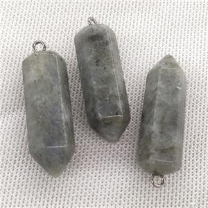 Natural Labradorite Bullet Pendant, approx 15-45mm [GM19813]