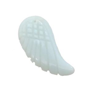 Blue Amazonite Angel Wings Pendant, approx 17-35mm [GM20026-L]