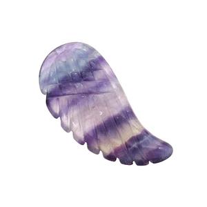 Natural Fluorite Angel Wings Pendant Multicolor, approx 17-35mm [GM20032-L]