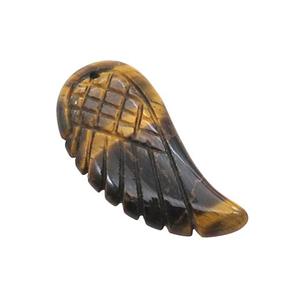 Natural Tiger Eye Stone Pendant Angel Wing, approx 17-35mm [GM20039-L]