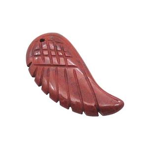 Natural Red Jasper Angel Wings Pendant, approx 17-35mm [GM20044-L]