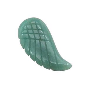 Natural Green Aventurine Angel Wings Pendant, approx 17-35mm [GM20060-L]