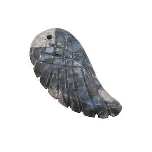 Gray Opal Angel Wings Pendant, approx 17-35mm [GM20061-L]