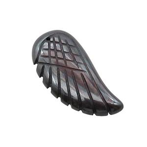 Iron Tiger Eye Sotne Angel Wings Pendant, approx 17-35mm [GM20064-L]