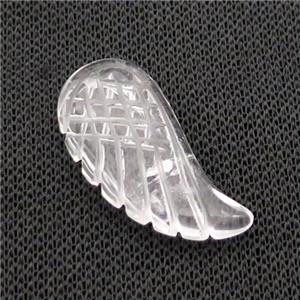 Clear Quartz Angel Wings Pendant, approx 17-35mm [GM20065-L]