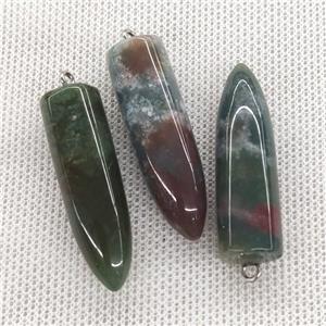 Natural Indian Agate Bullet Pendant, approx 10-40mm [GM20130]