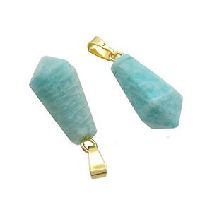 Natural Green Amazonite Teardrop Pendant, approx 13-23mm [GM20359]
