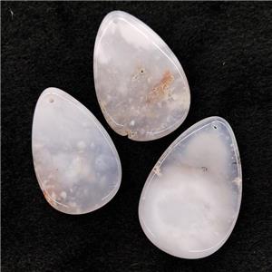 Lt.blue Chalcedony Teardrop Pendant, approx 30-50mm [GM20422]