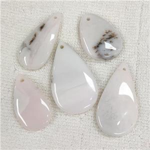 Natural Pink Opal Teardrop Pendant, approx 20-50mm [GM20487]