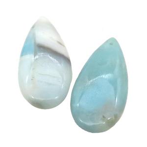 Natural Blue Amazonite Teardrop Pendant, approx 20-40mm [GM20501]