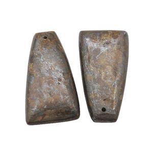 Natural Bronzite Trapeziform Pendant, approx 10-40mm [GM20545]