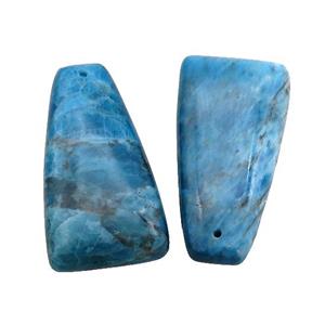 Natural Blue Apatite Trapeziform Pendant, approx 10-40mm [GM20548]