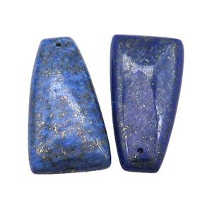 Natural Blue Lapis Lazuli Trapeziform Pendant, approx 10-40mm [GM20551]