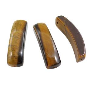 Natural Tiger Eye Stone bracelet Connector Curving, approx 11-38mm [GM20583]