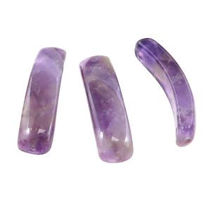 Natural Purple Amethyst bracelet Connector Curving, approx 11-38mm [GM20584]