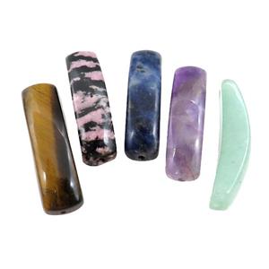 Mixed Gemstone bracelet Connector Curving, approx 11-38mm [GM20586]
