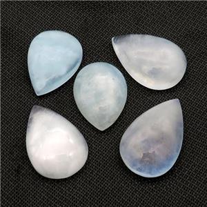Natural Aquamarine Teardrop Pendant Blue Nohole Undrilled, approx 23-38mm [GM20590]