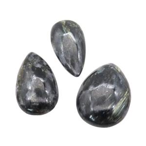 Natural Hornblende Teardrop Pendant Nohole Undrilled, approx 23-40mm [GM20591]