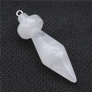 Natural Clear Quartz Pendulum Pendant, approx 13.5-45mm [GM21233]