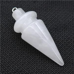 Natural Clear Quartz Pendulum Pendant, approx 17-45mm [GM21243]