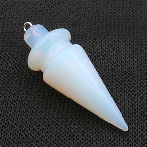 White Opalite Pendulum Pendant, approx 17-45mm [GM21244]