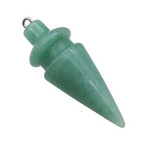 Natural Green Aventurine Pendulum Pendant, approx 17-45mm [GM21247]