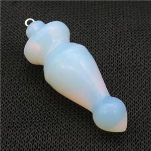 White Opalite Pendulum Pendant, approx 18-50mm [GM21254]