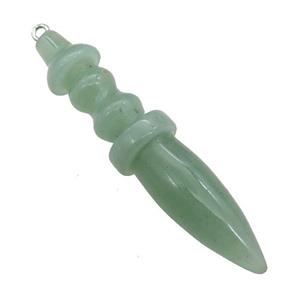Natural Green Aventurine Pendulum Pendant, approx 14-65mm [GM21267]