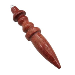 Natural Red Jasper Pendulum Pendant, approx 14-65mm [GM21268]