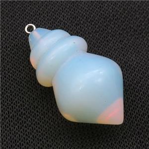 White Opalite Pendulum Pendant, approx 25-40mm [GM21274]