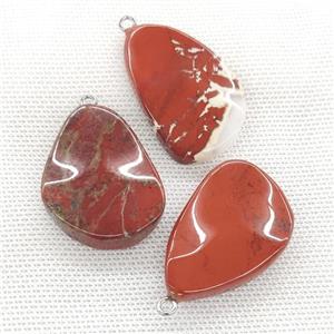 Red Jasper Teardrop Pendant Twist, approx 25-40mm [GM21756]