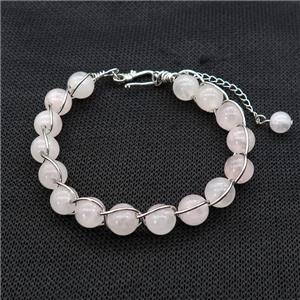 Rose Quartz Bracelets, approx 8mm [GM21934]