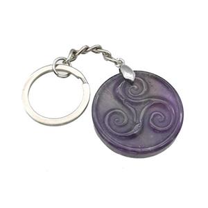 gemstone pendulum pendant, platinum plated, approx 32mm, 25mm [GM22321]