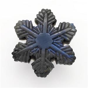 Labradorite Snowflake Pendant, approx 50mm [GM22622]