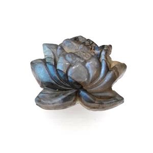 Labradorite Lotus Pendant Flower, approx 20-30mm [GM22625]