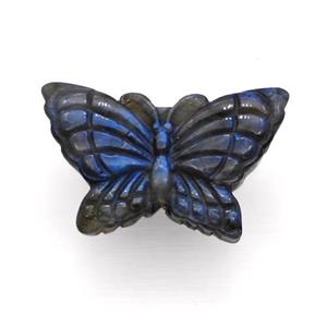 Labradorite Butterfly Pendant, approx 23-40mm [GM22635]
