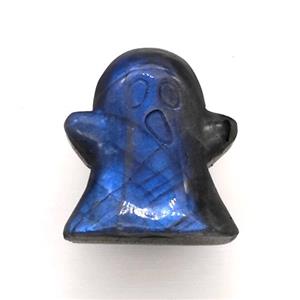 Halloween Ghost Charms Labradorite Pendant, approx 28-30mm [GM22642]