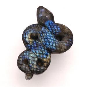Labradorite Snake Pendant, approx 35-50mm [GM22659]