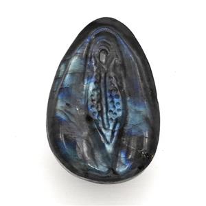 Labia Charms Labradorite Pendant, approx 30-45mm [GM22666]