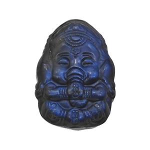 Ganesha Statue Pendant Labradorite Charms, approx 32-45mm [GM22677]