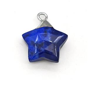 Natural Blue Sodalite Star Pendant, approx 14mm [GM22861]