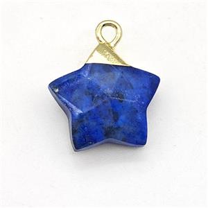 Natural Blue Sodalite Star Pendant, approx 14mm [GM22874]