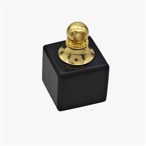 Natural Black Obsidian Perfume Bottle Pendant Cube, approx 12x12mm [GM23641]