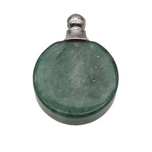 Natural Green Aventurine Perfume Bottle Pendant, approx 20mm [GM23691]